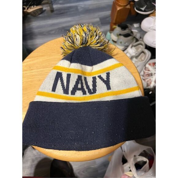 Navy (youth) Beanie - Picture 2 of 3